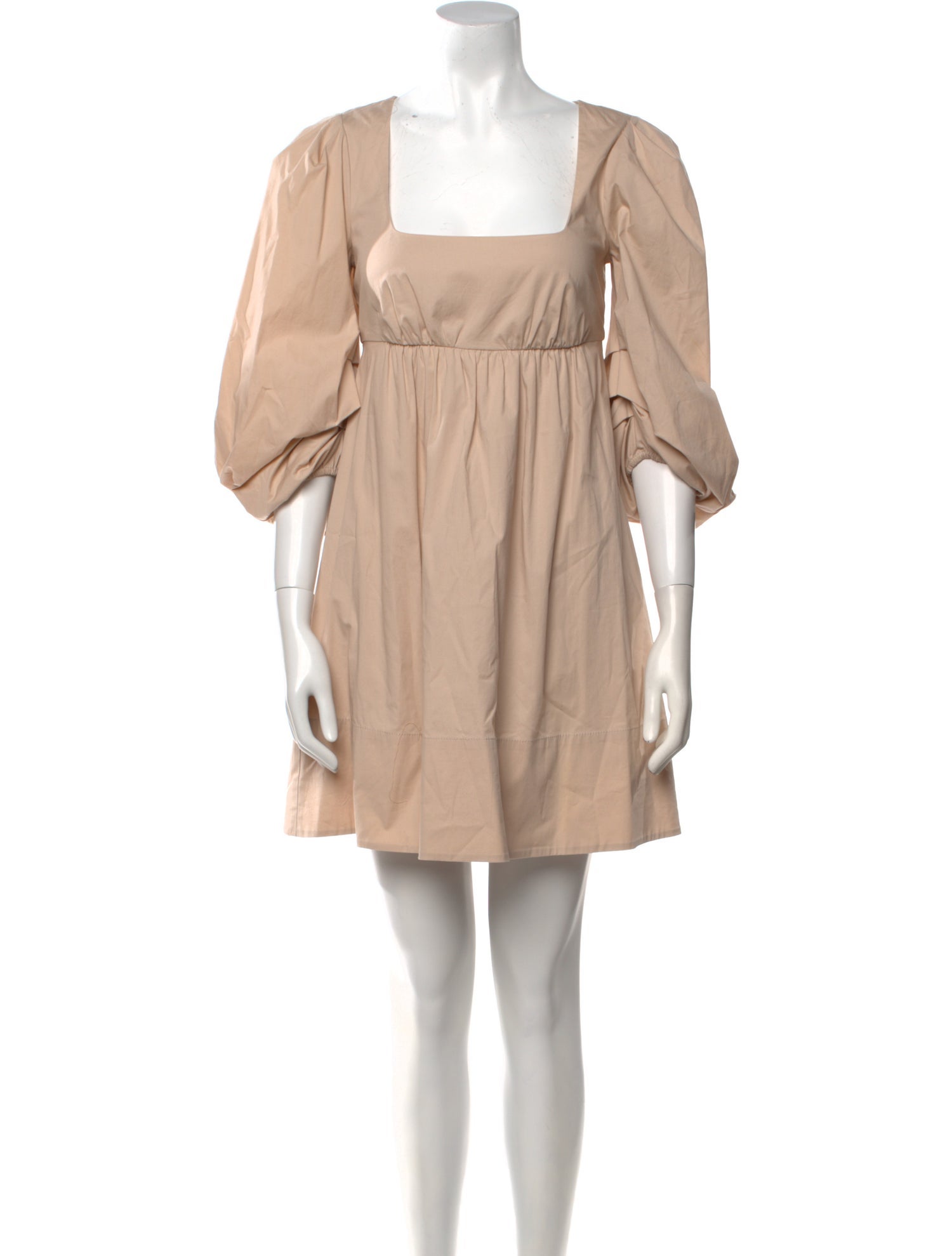 Staud Square Neckline Mini Dress