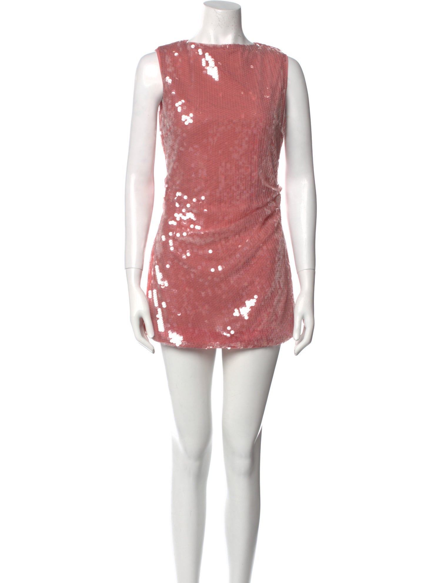 Staud Bateau Neckline Mini Dress