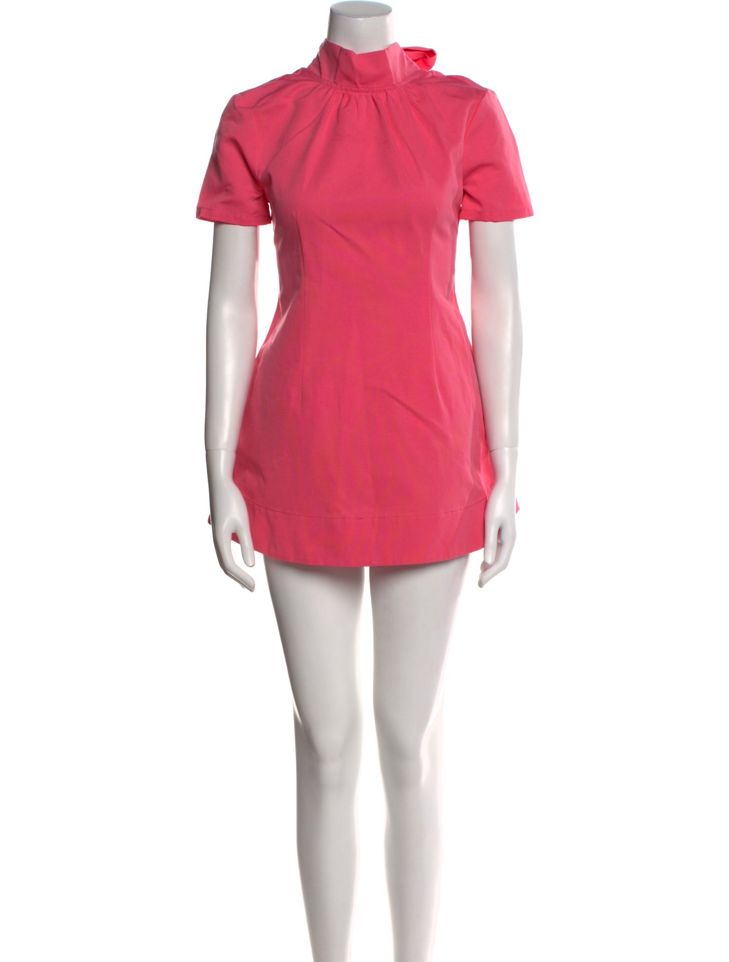 Staud Mock Neck Mini Dress