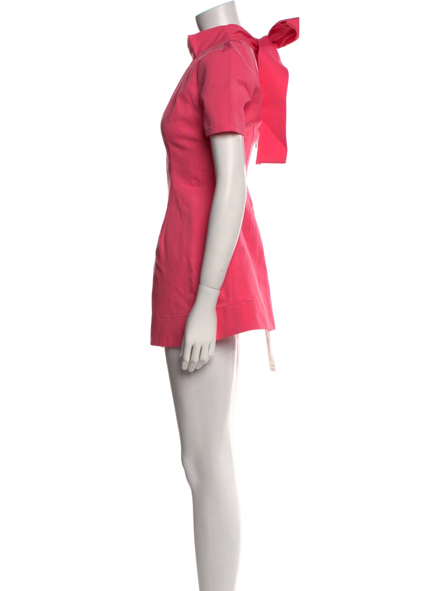 Staud Mock Neck Mini Dress