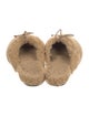 Staud Shearling Bow Accents Mules