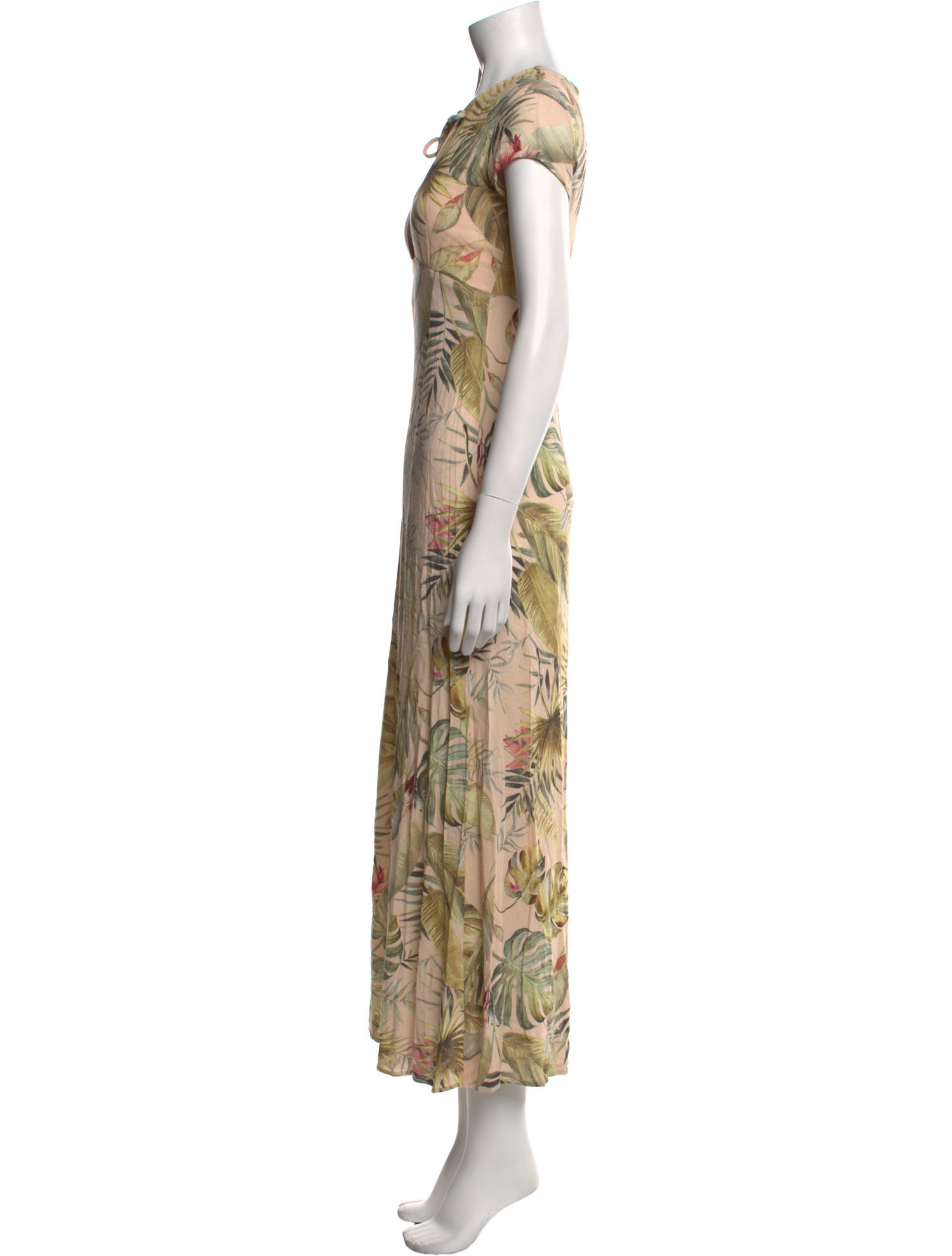 Staud Floral Print Long Dress