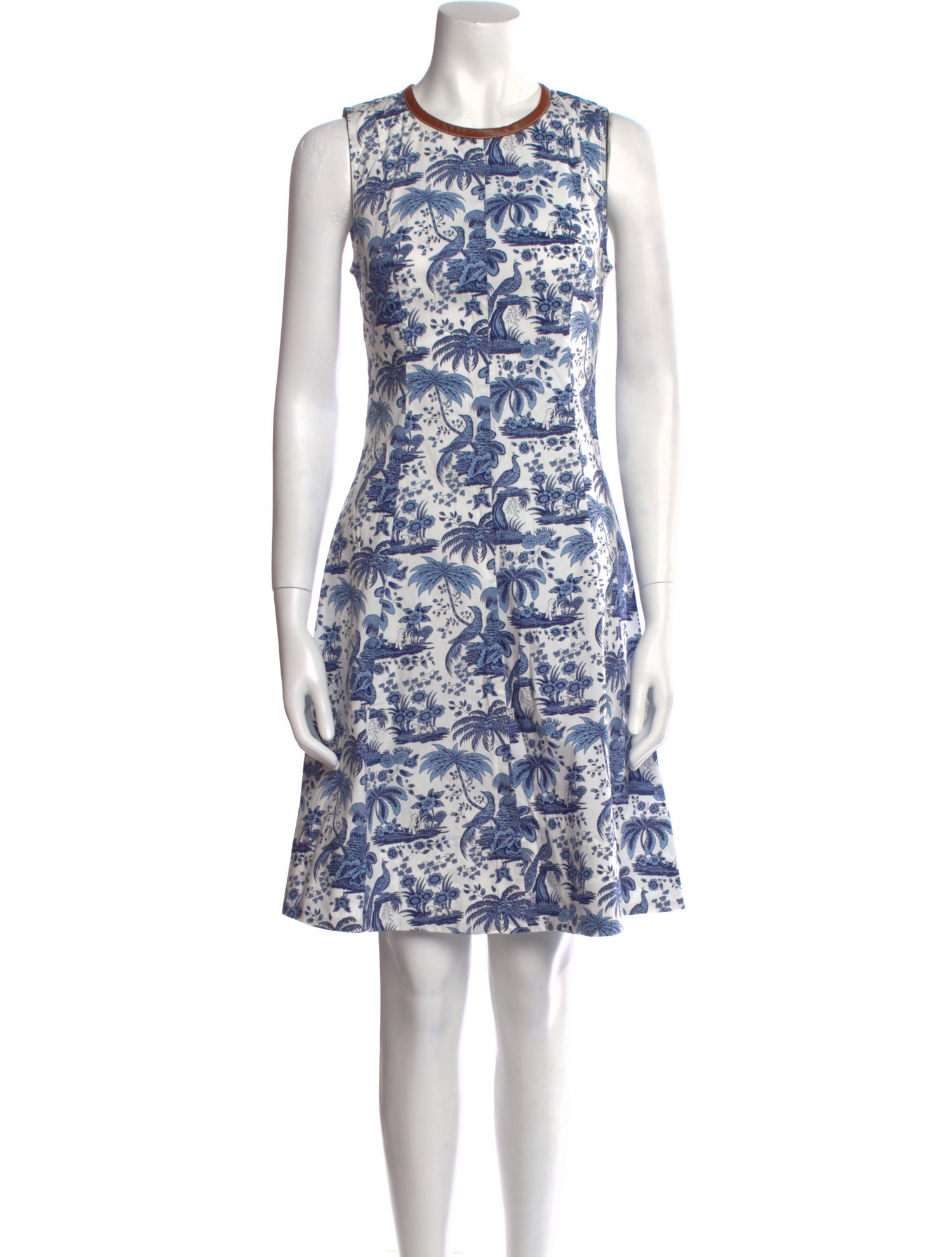 Staud Printed Knee-Length Dress