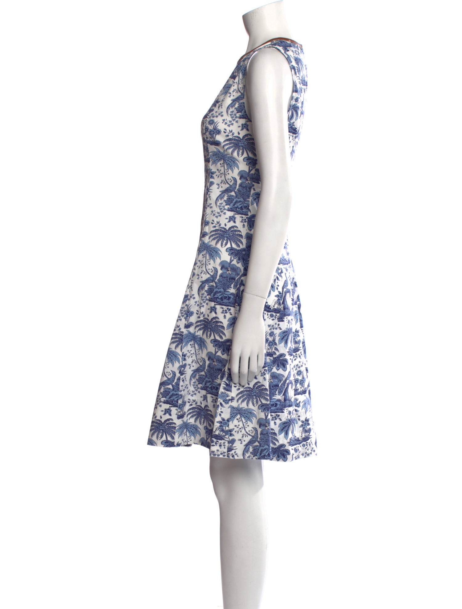 Staud Printed Knee-Length Dress