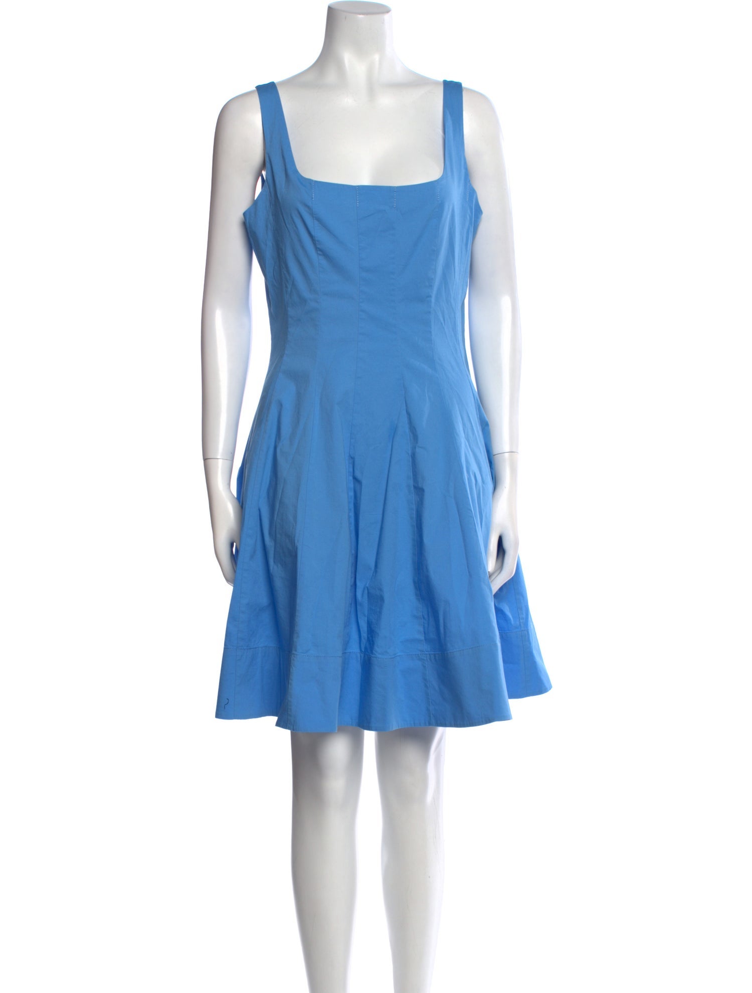 Staud Square Neckline Mini Dress