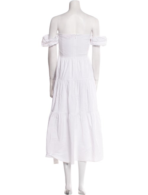 Staud Square Neckline Midi Length Dress