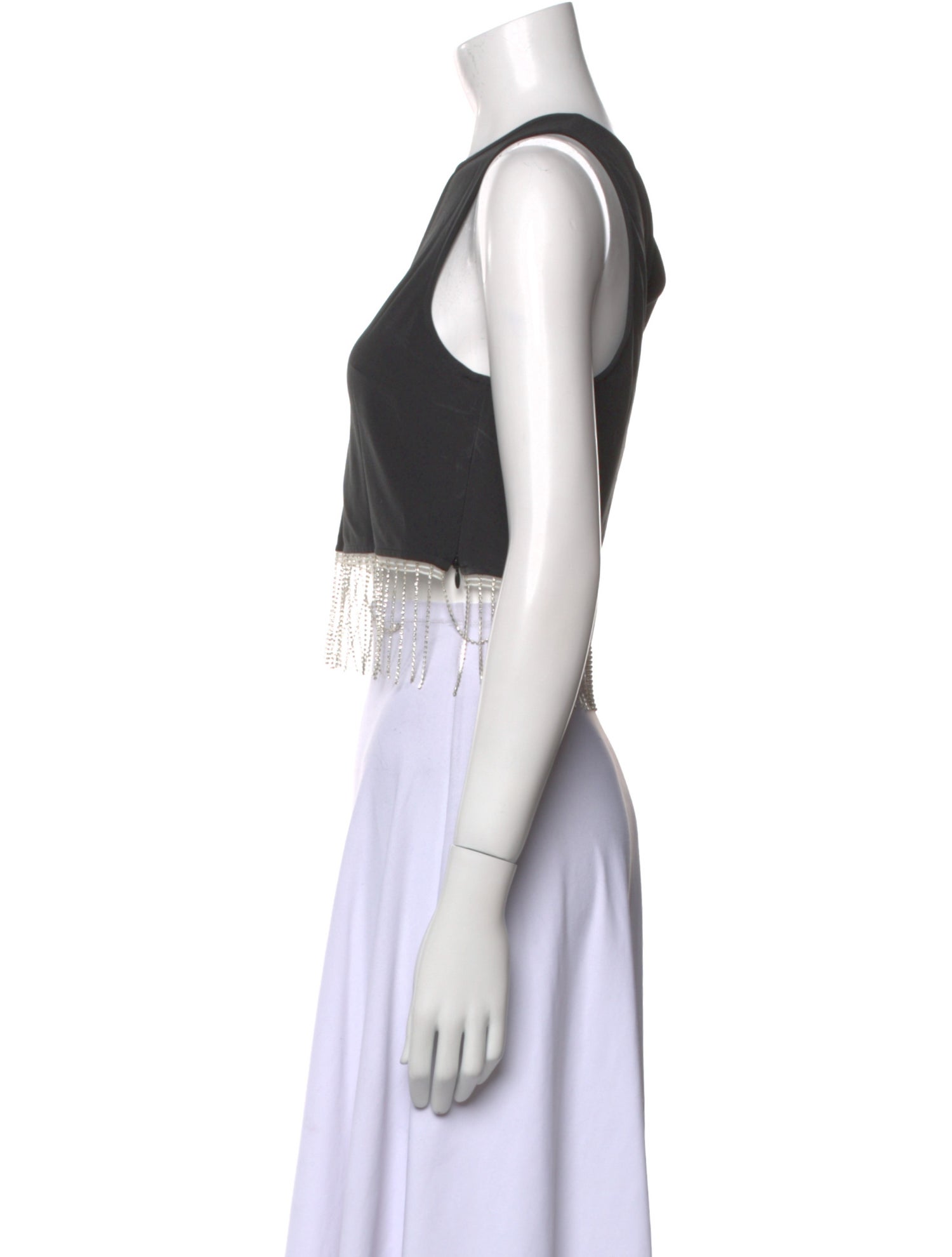 Staud Crew Neck Sleeveless Crop Top