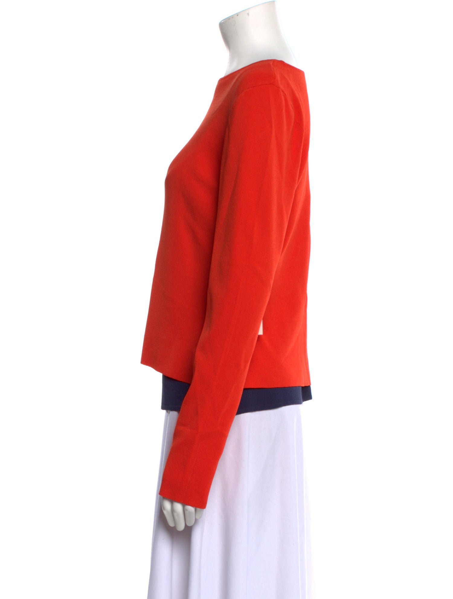 Staud Bateau Neckline Long Sleeve Top w/ Tags