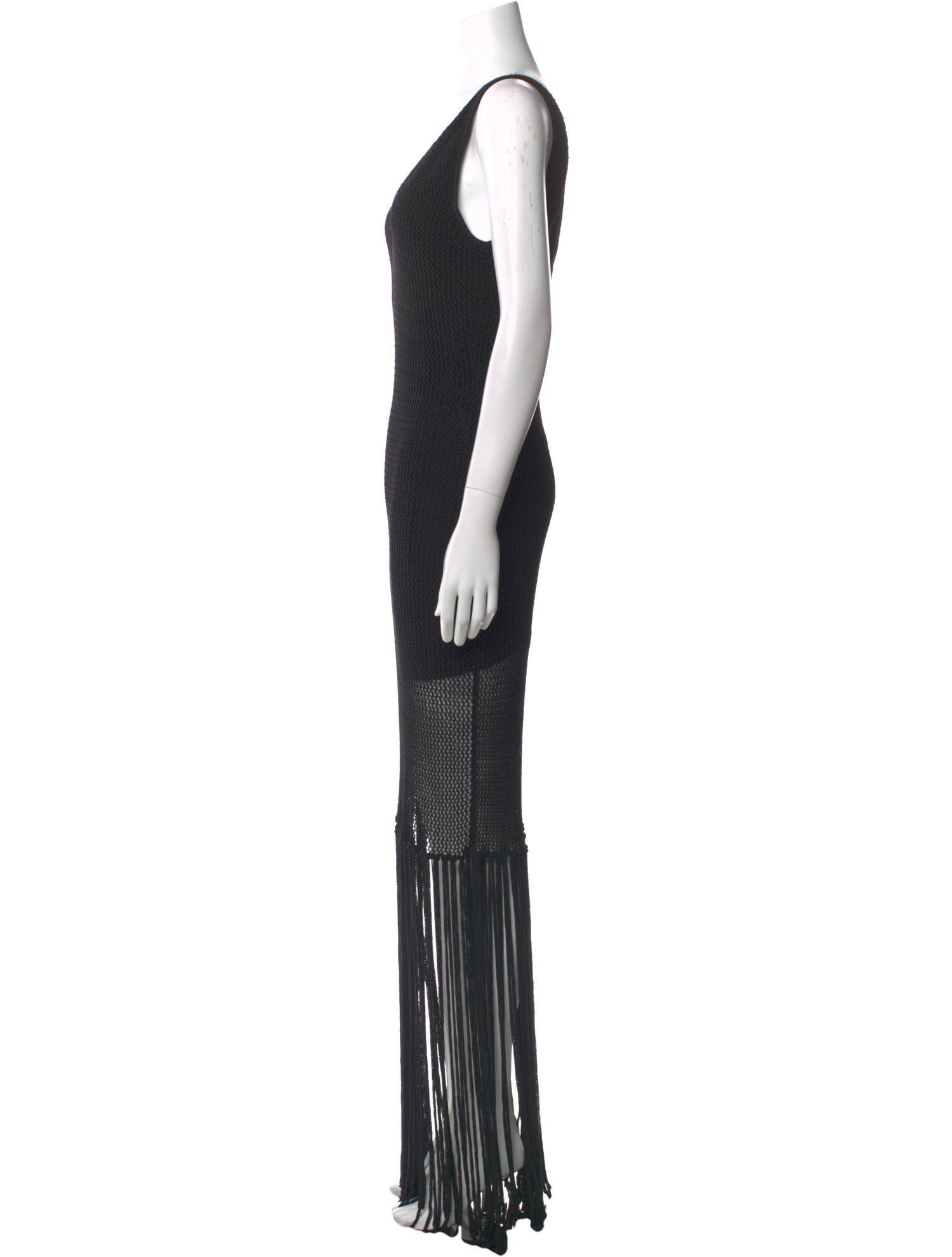 Staud V-Neck Midi Length Dress