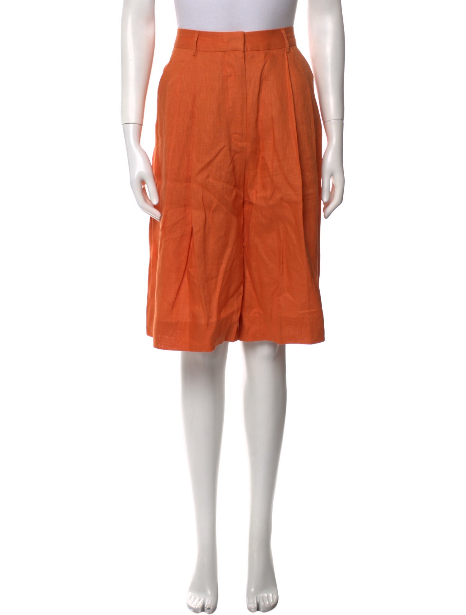 Staud Linen Knee-Length Shorts