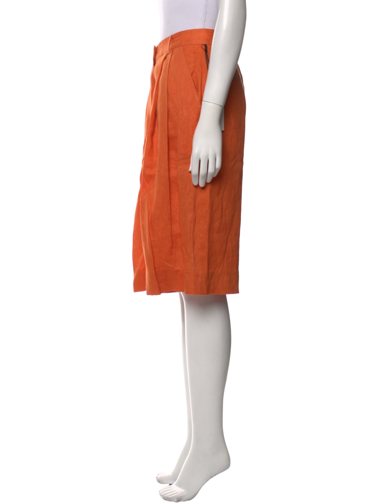 Staud Linen Knee-Length Shorts