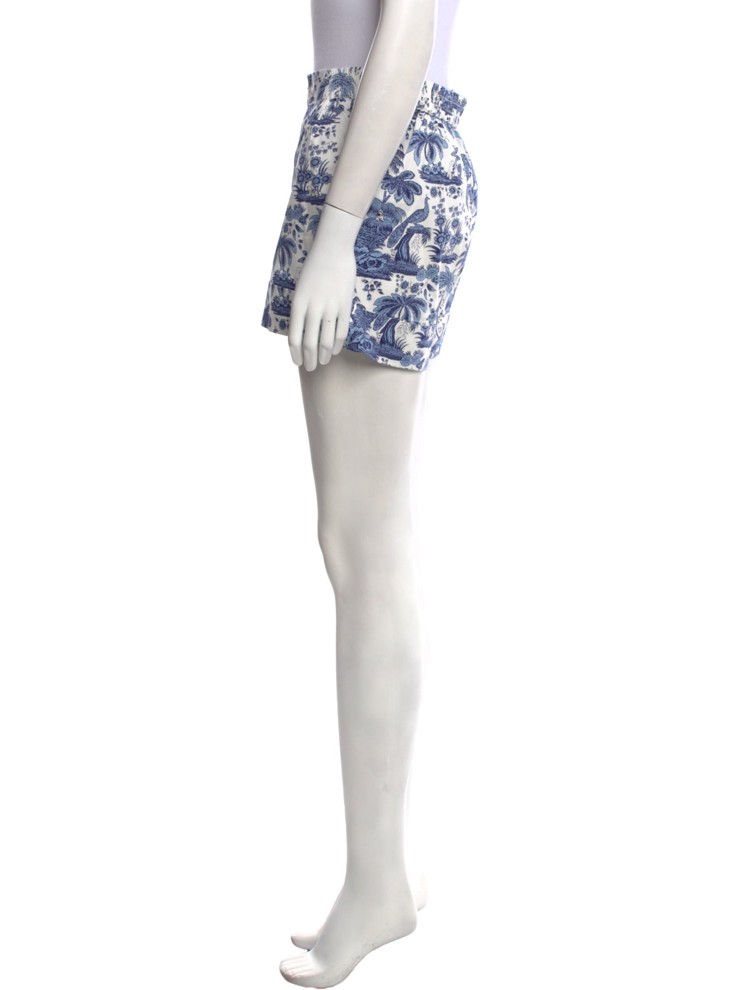 Staud Printed Mini Shorts