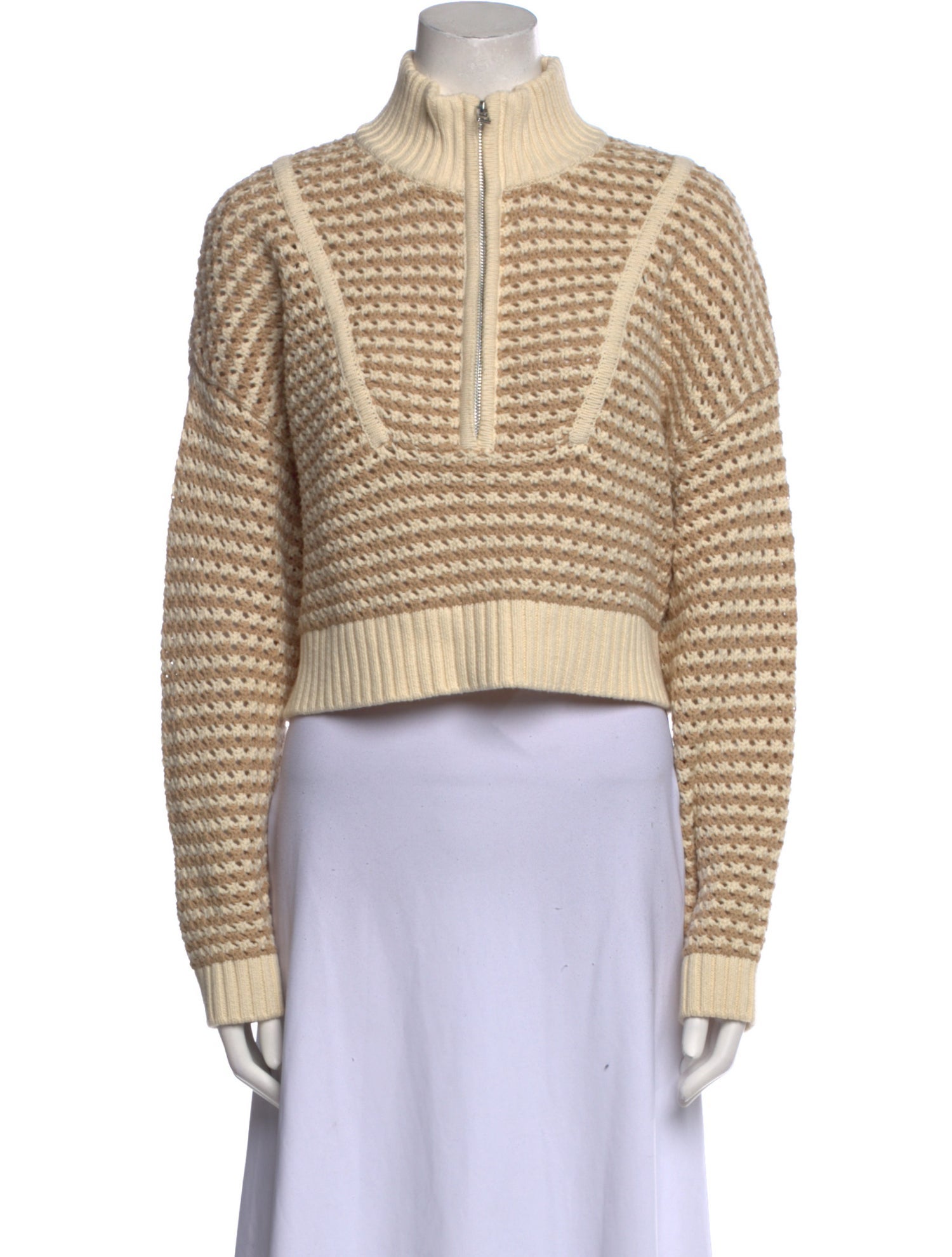 トップス Miu Miu mohair knit Miu Miu Floral Mohair-blend Cropped Sweater in Blue | Lyst