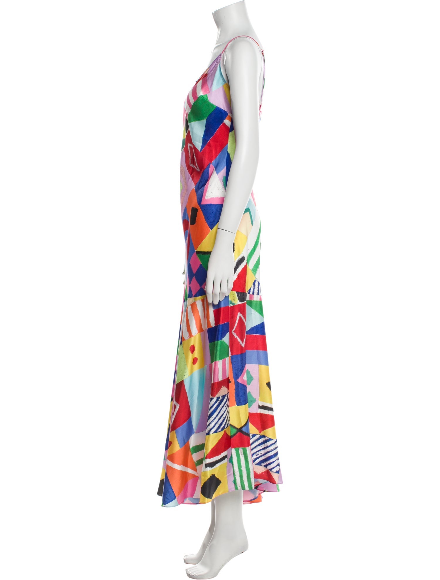 Staud Printed Long Dress