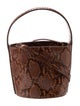 Staud Embossed Leather Bucket Bag