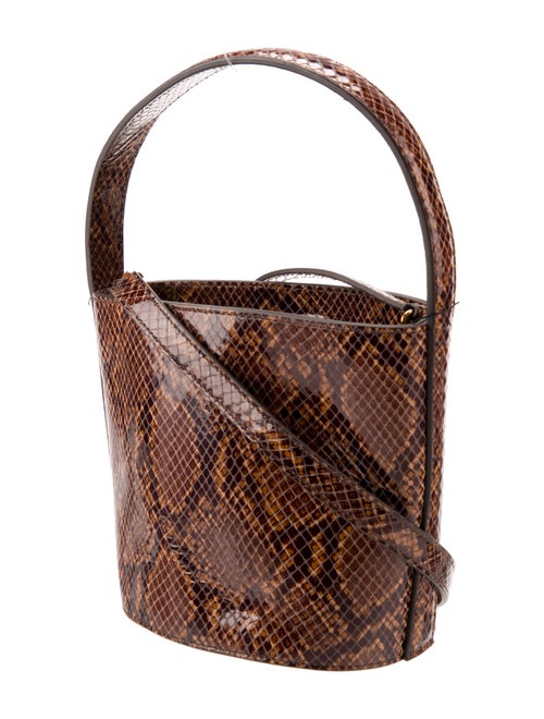 Staud Embossed Leather Bucket Bag