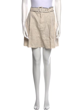Staud Linen Mini Shorts
