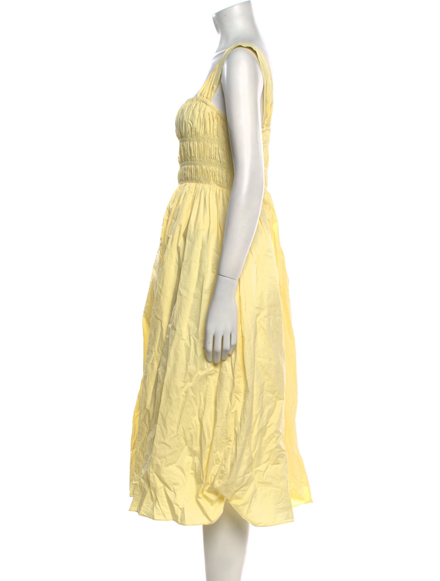 Staud Square Neckline Midi Length Dress