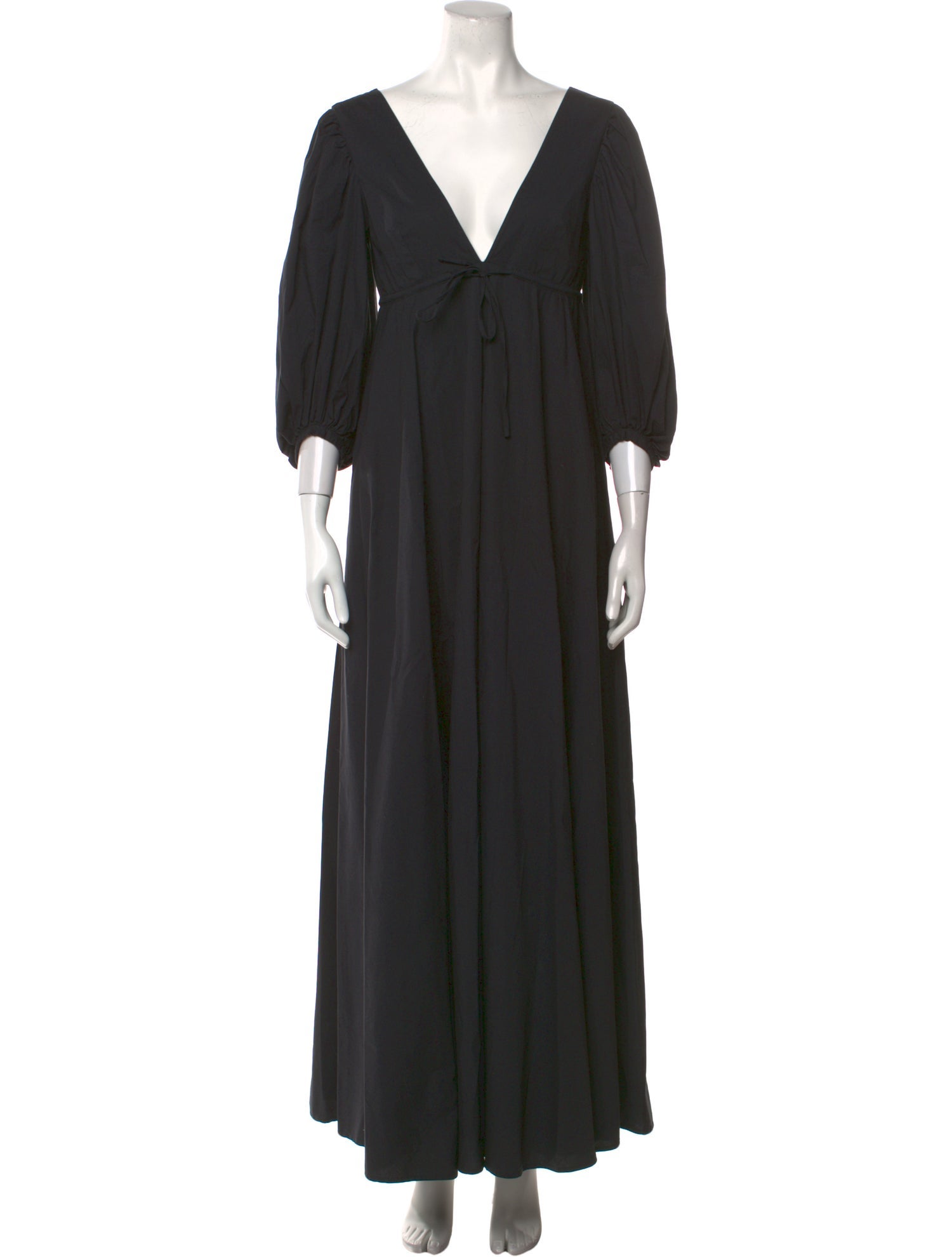 Staud V-Neck Long Dress
