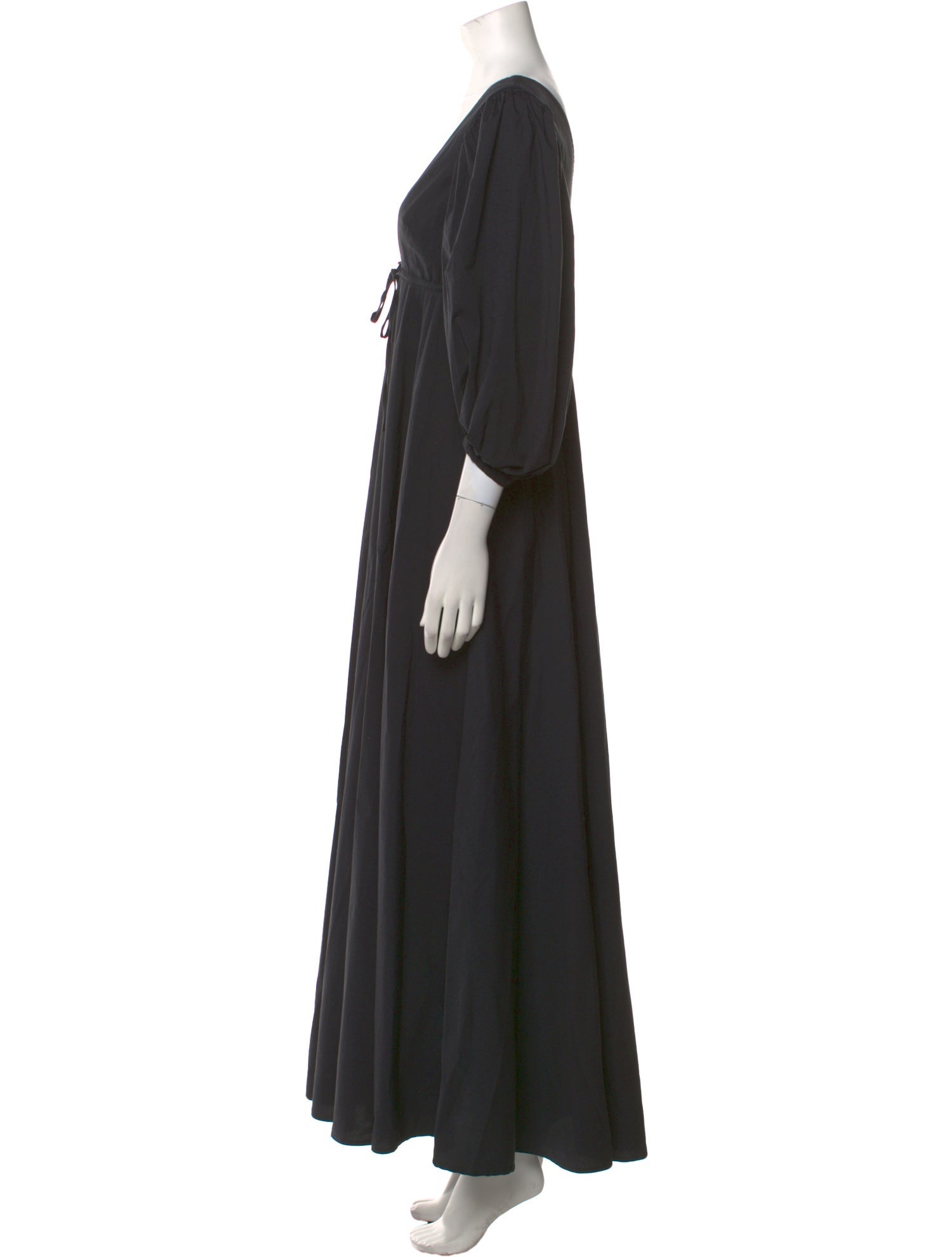 Staud V-Neck Long Dress