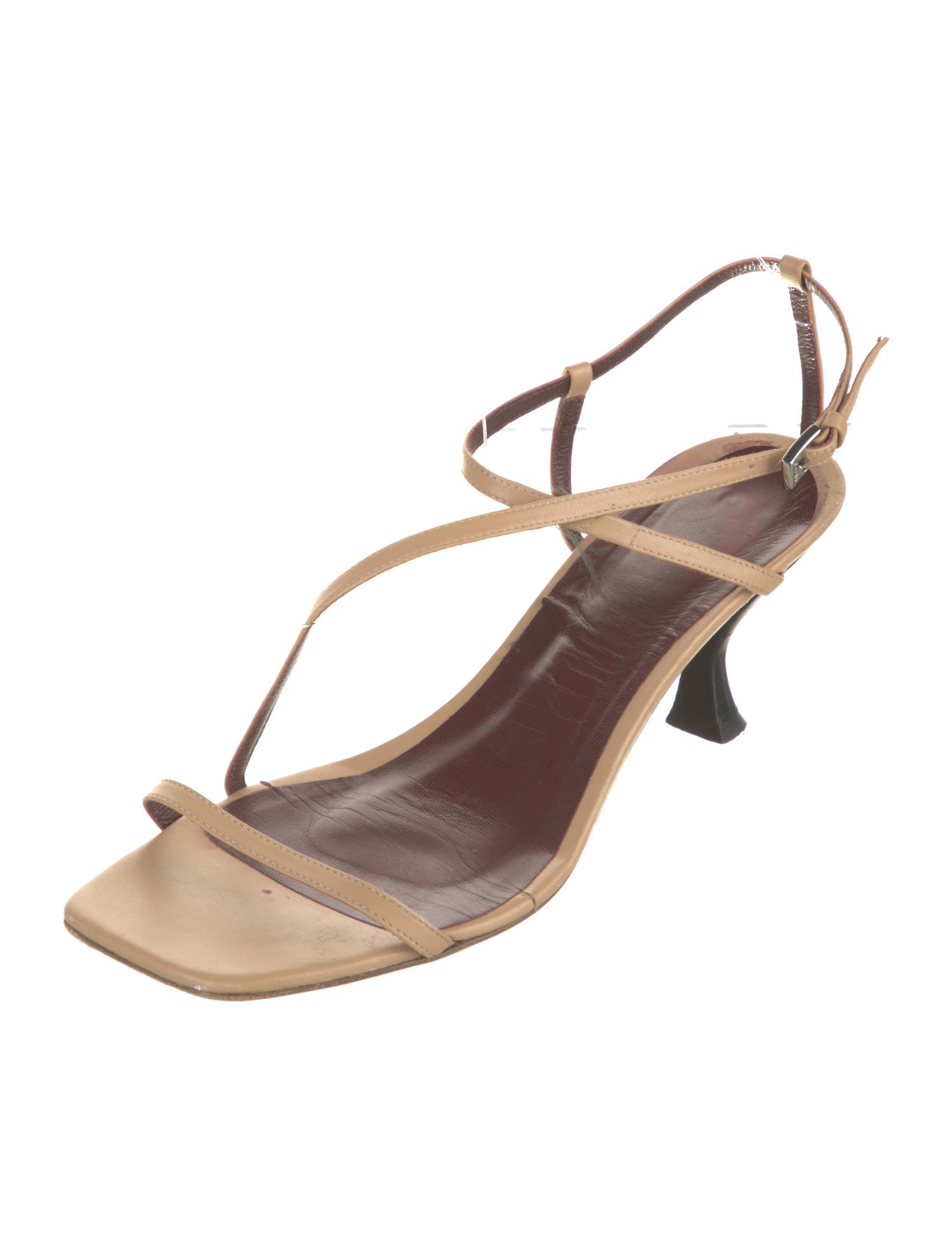 Staud Leather Printed Sandals