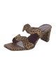 Staud Ponyhair Animal Print Slides