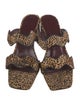 Staud Ponyhair Animal Print Slides