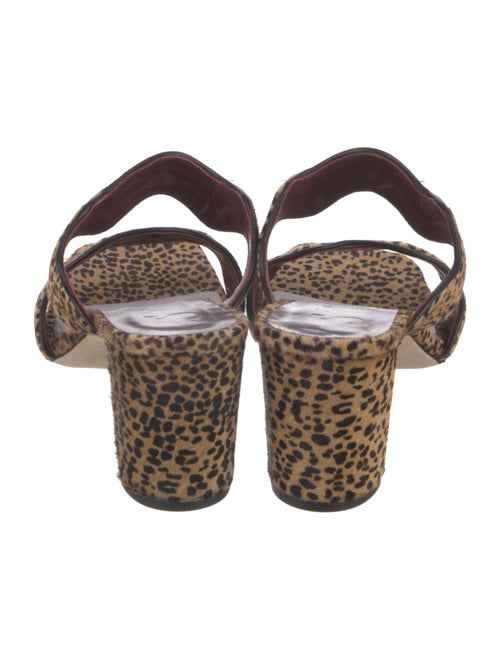 Staud Ponyhair Animal Print Slides