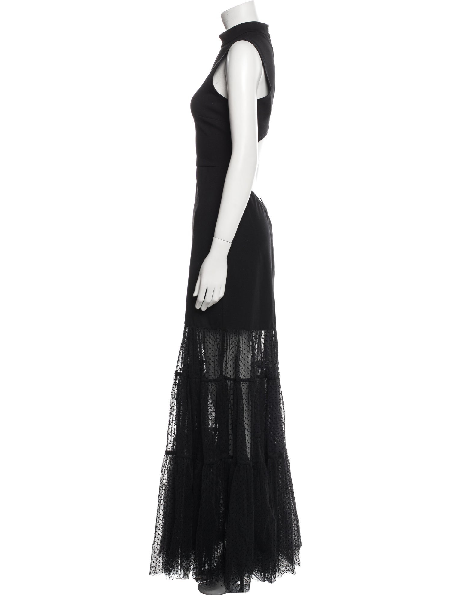 Staud Mock Neck Long Dress