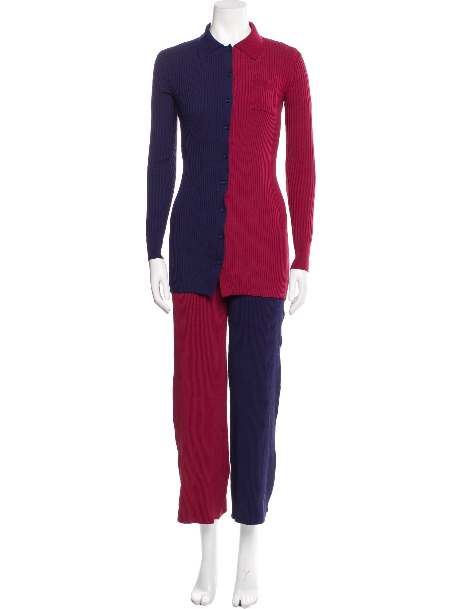 Staud Colorblock Pattern Pantsuit w/ Tags