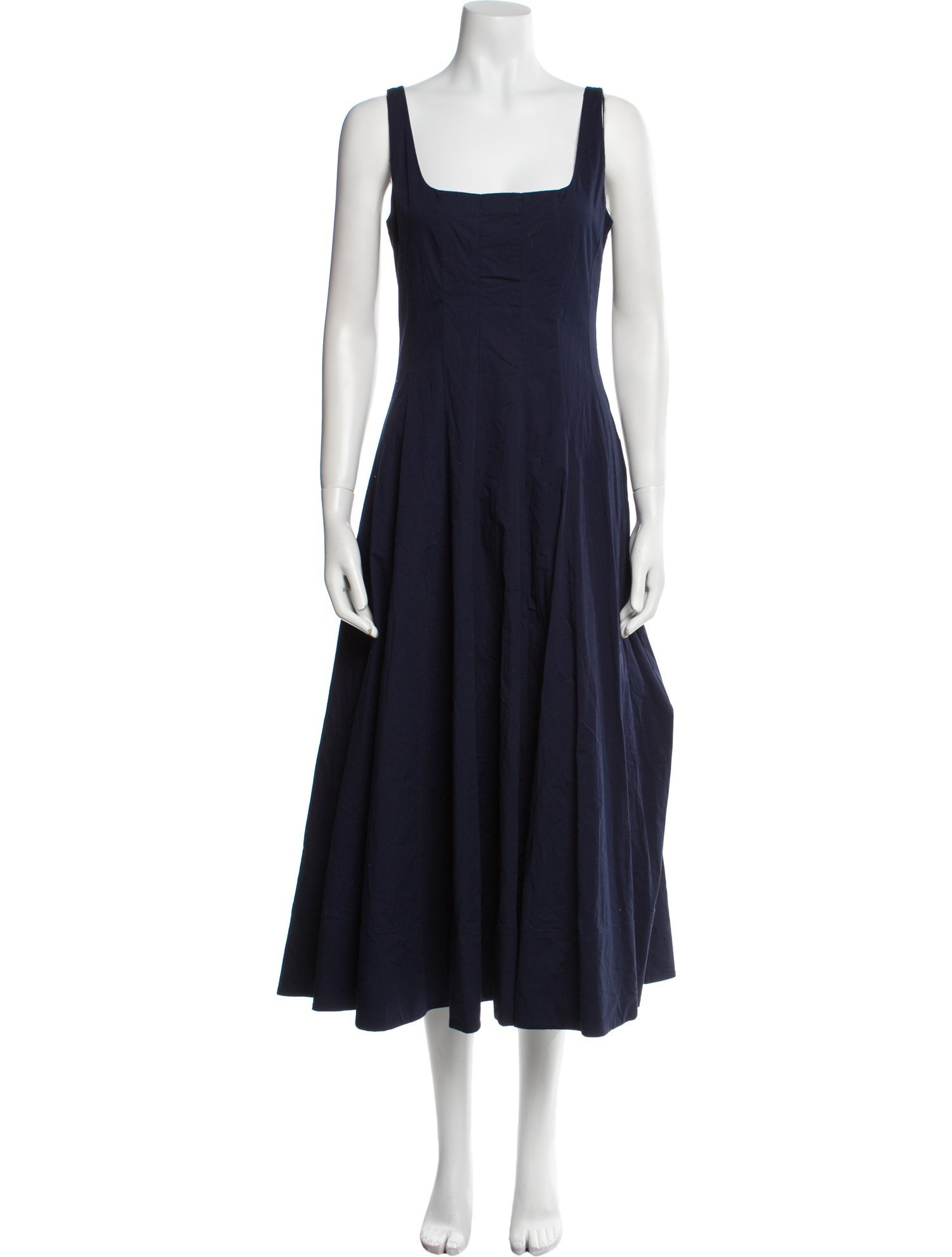 Staud Square Neckline Long Dress