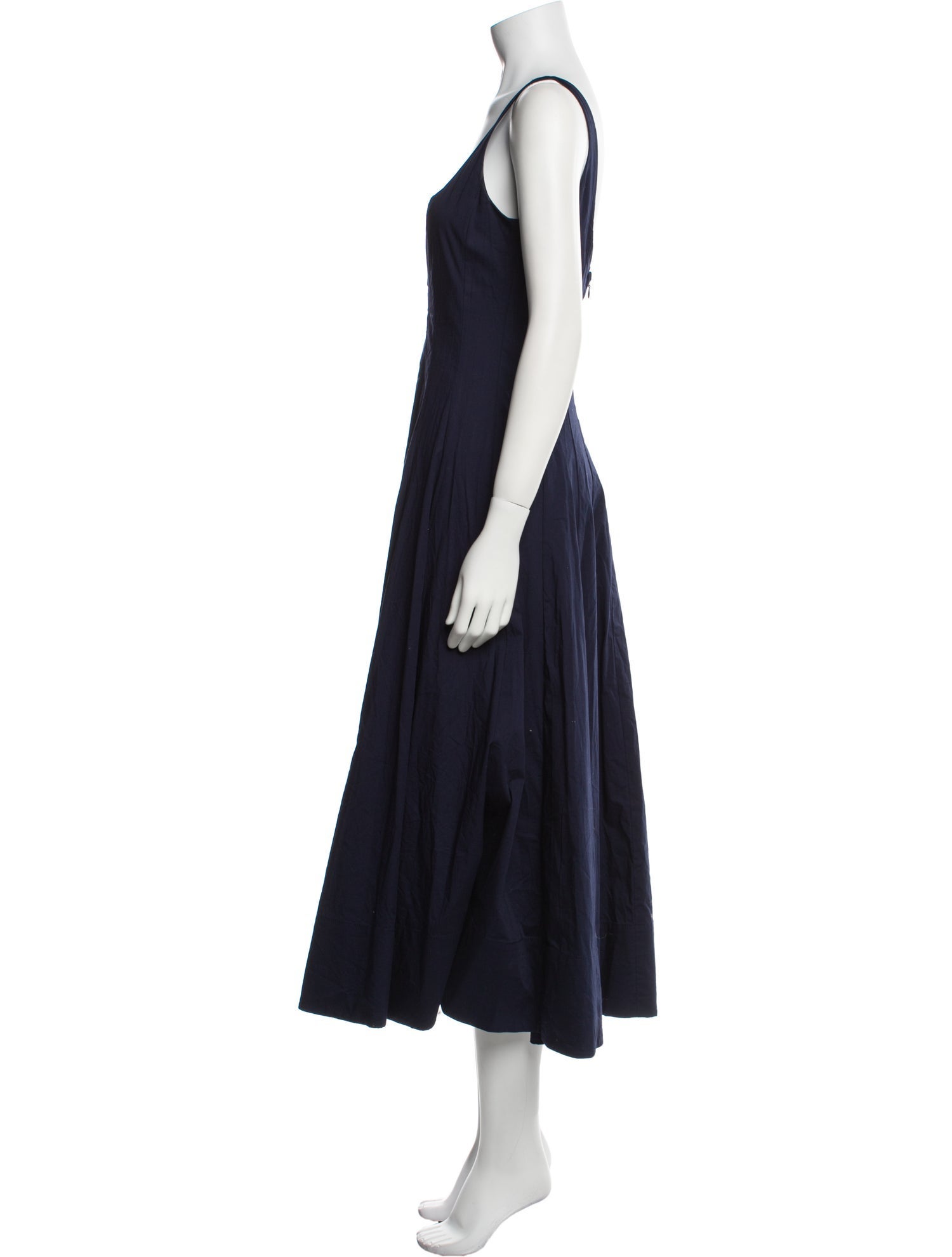 Staud Square Neckline Long Dress