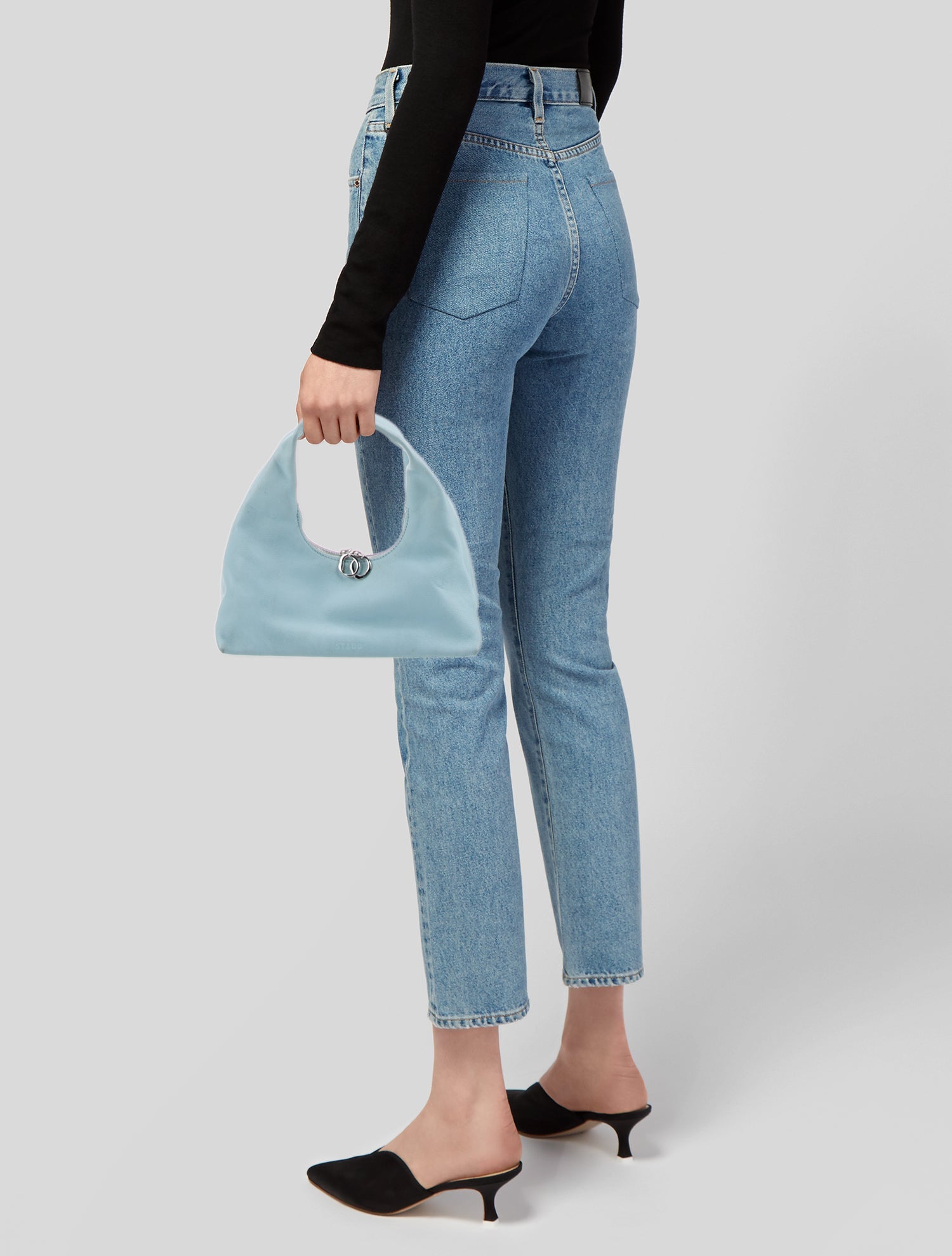 Staud Leather Top Handle Bag