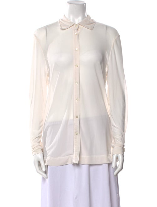 Staud Long Sleeve Button-Up Top