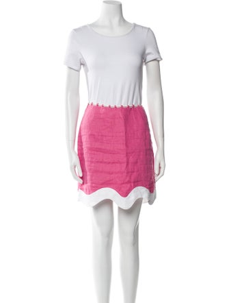 Staud Linen Colorblock Pattern Skirt Set