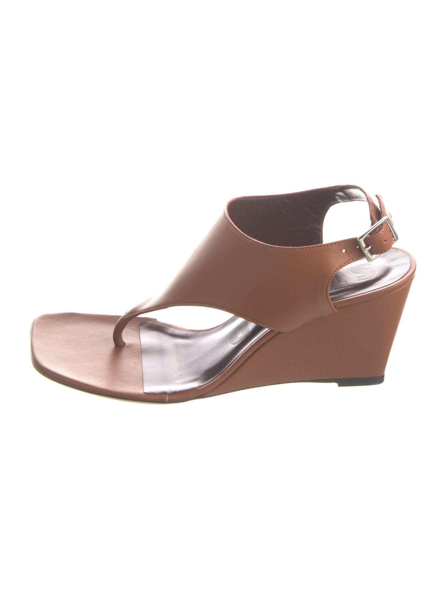 Staud Leather T-Strap Sandals w/ Tags