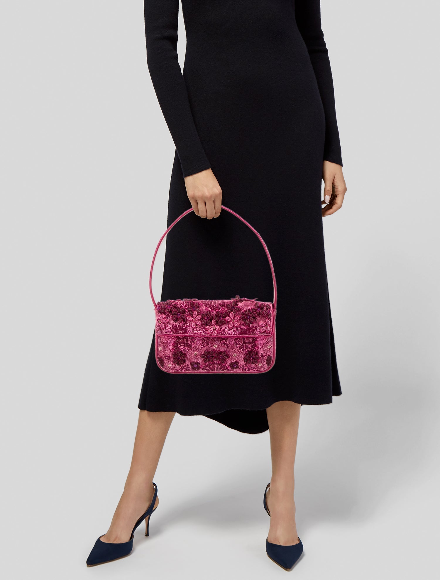 【MULBERRY】SHOULDER BAG Mulberry Leather Fold-Over Shoulder Bag - Blue Shoulder Bags