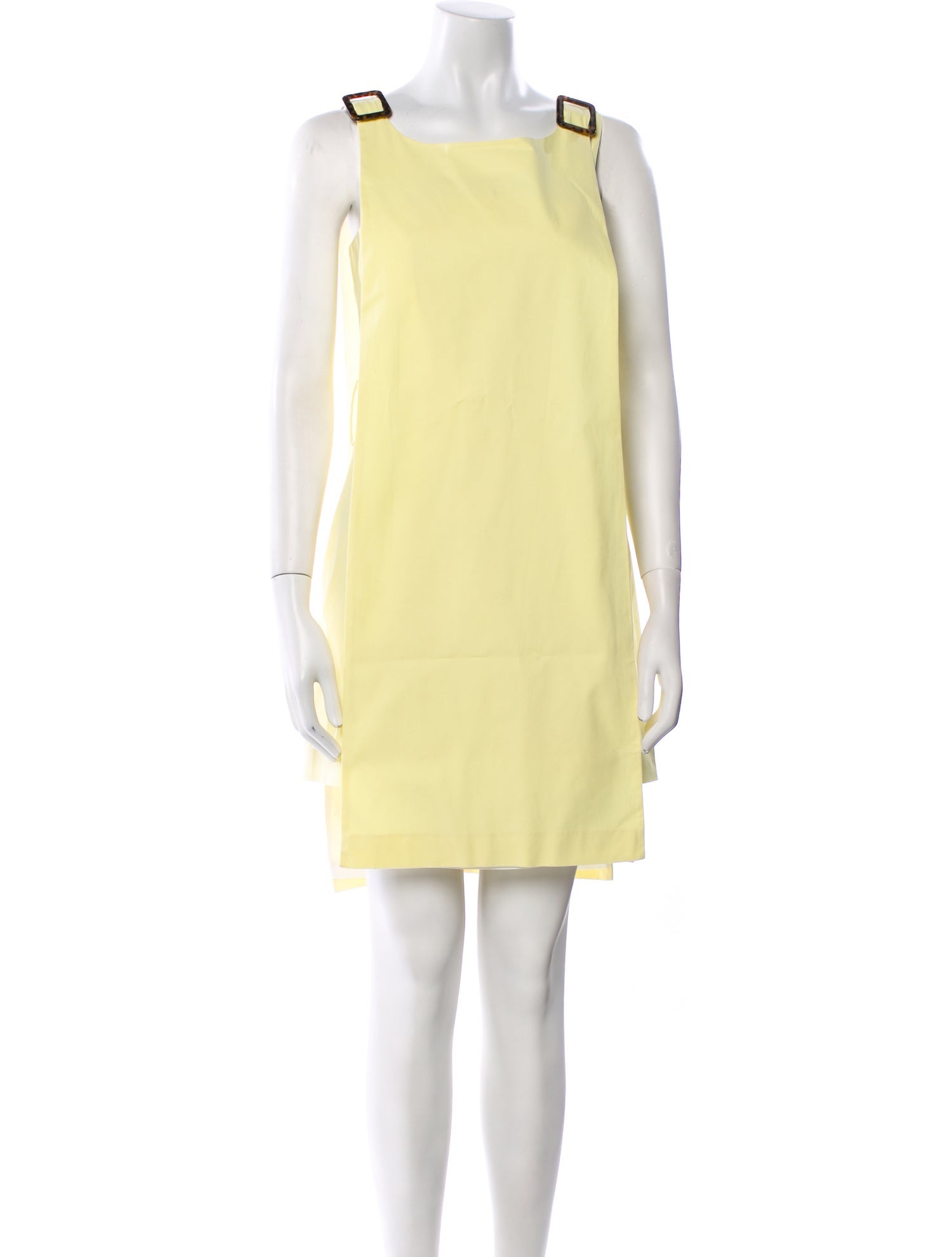 Staud Square Neckline Mini Dress