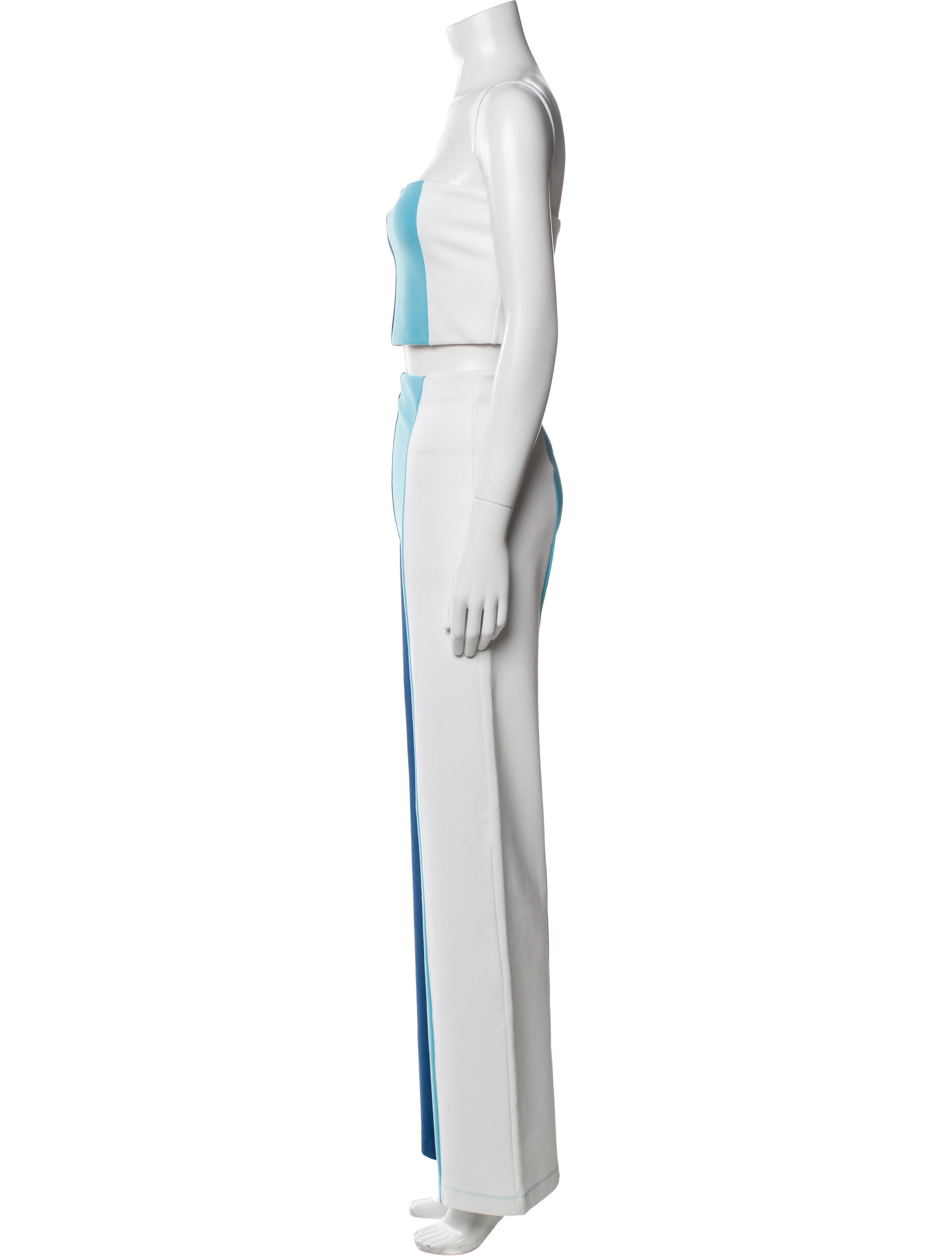 Staud Colorblock Pattern Pant Set