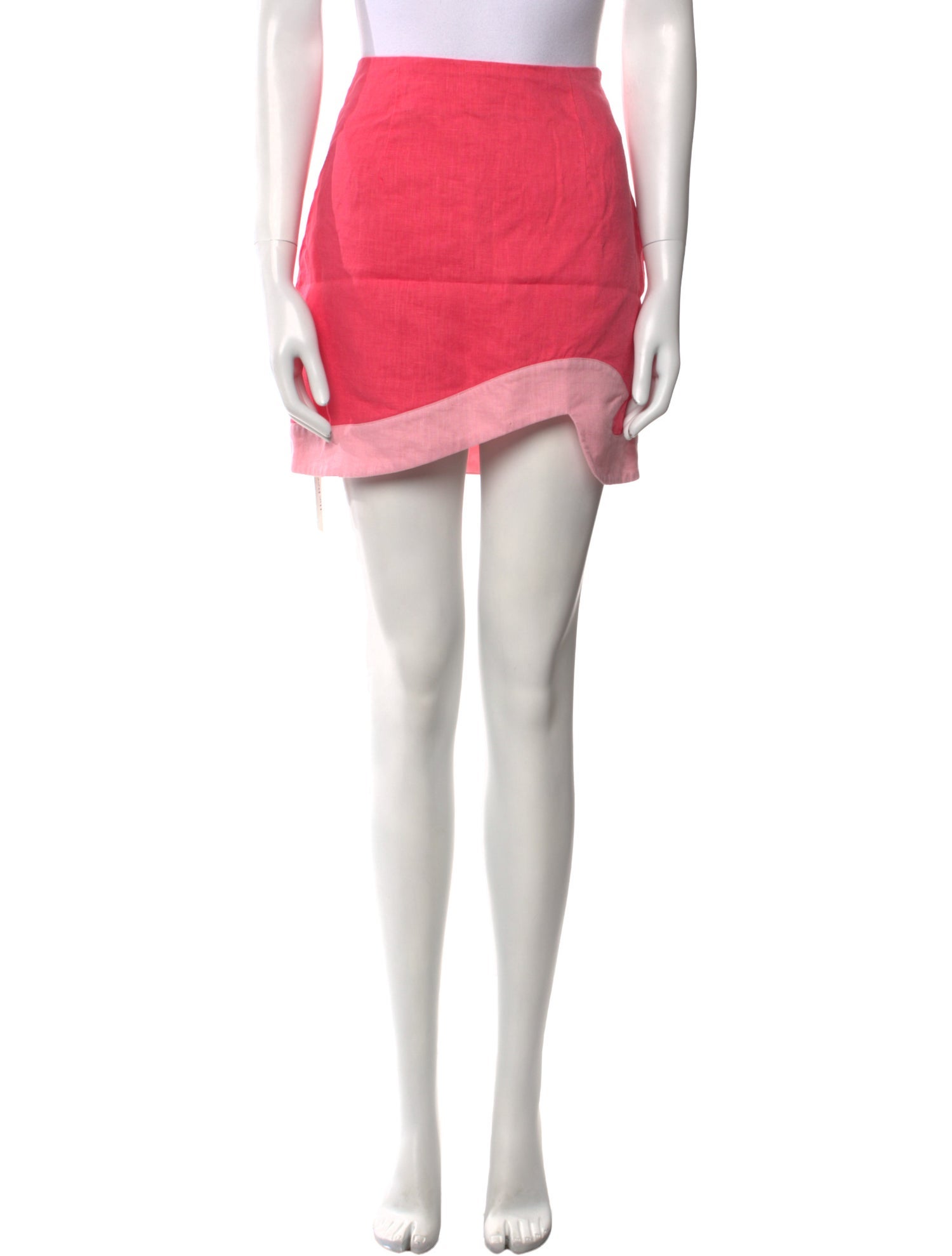 Staud Linen Mini Skirt