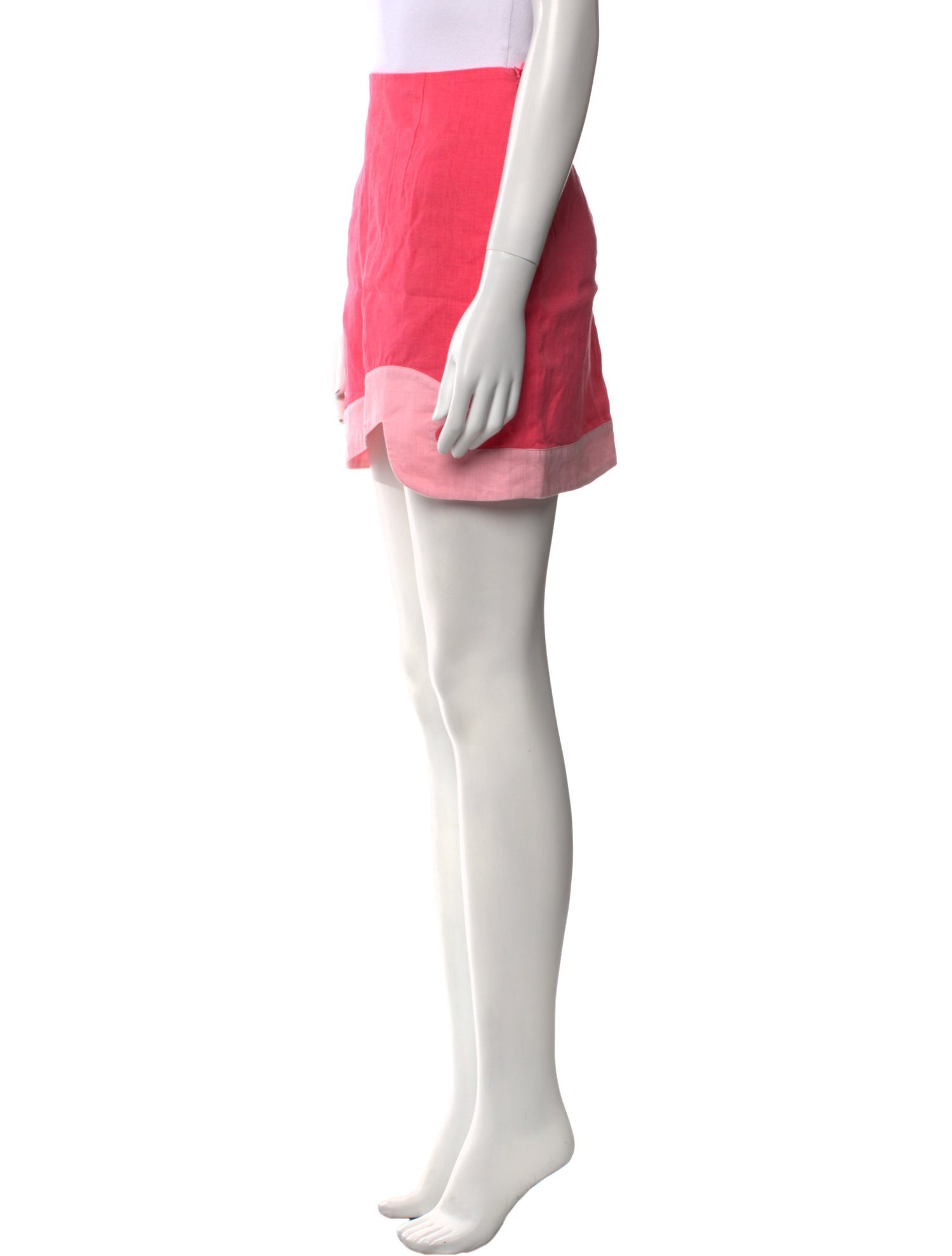 Staud Linen Mini Skirt