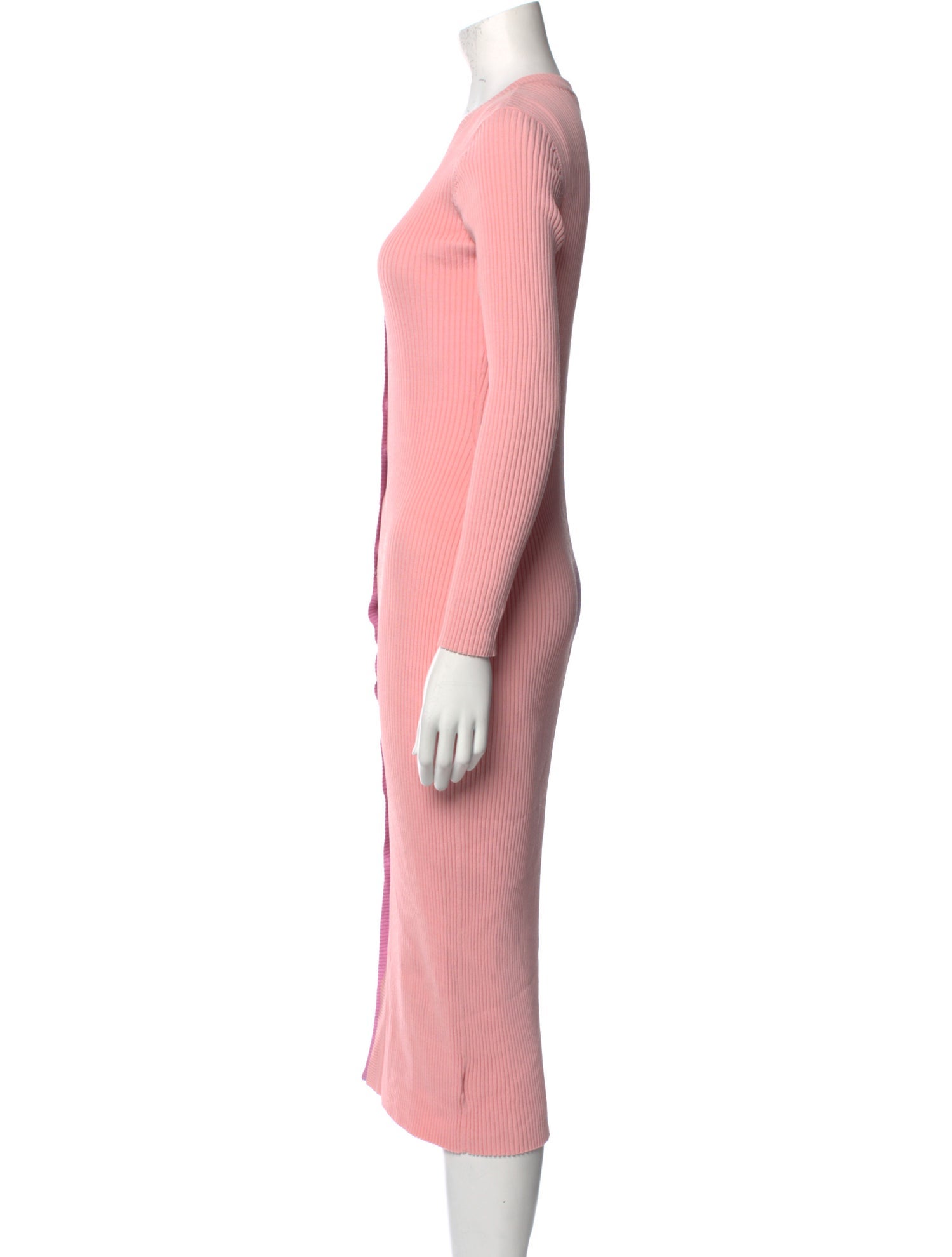 Staud V-Neck Midi Length Dress