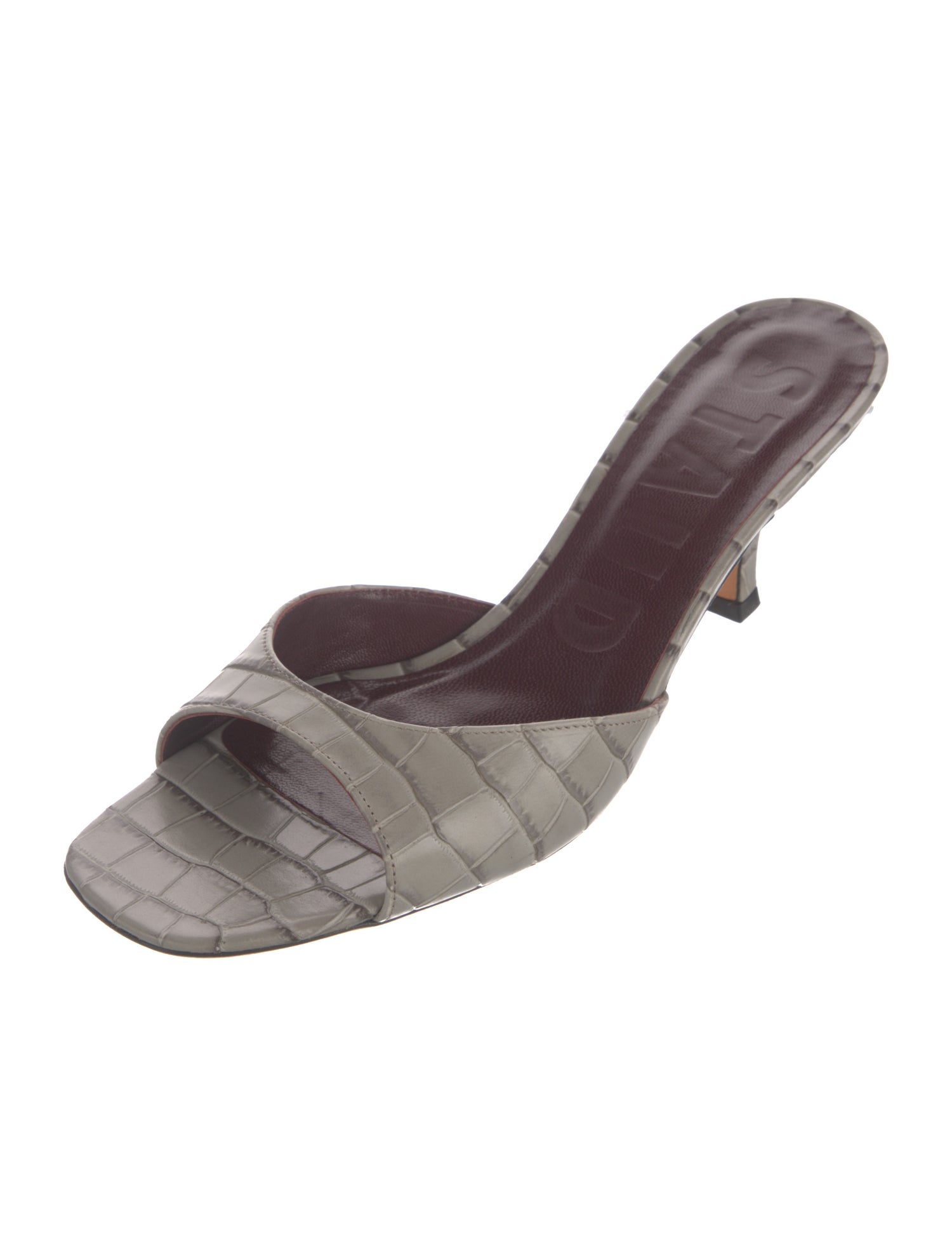 Staud Vintage Leather Slides