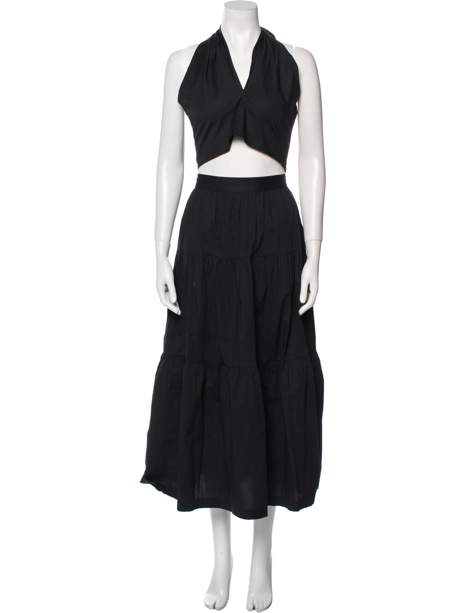 Staud Ruffle Embellishment Skirt Set