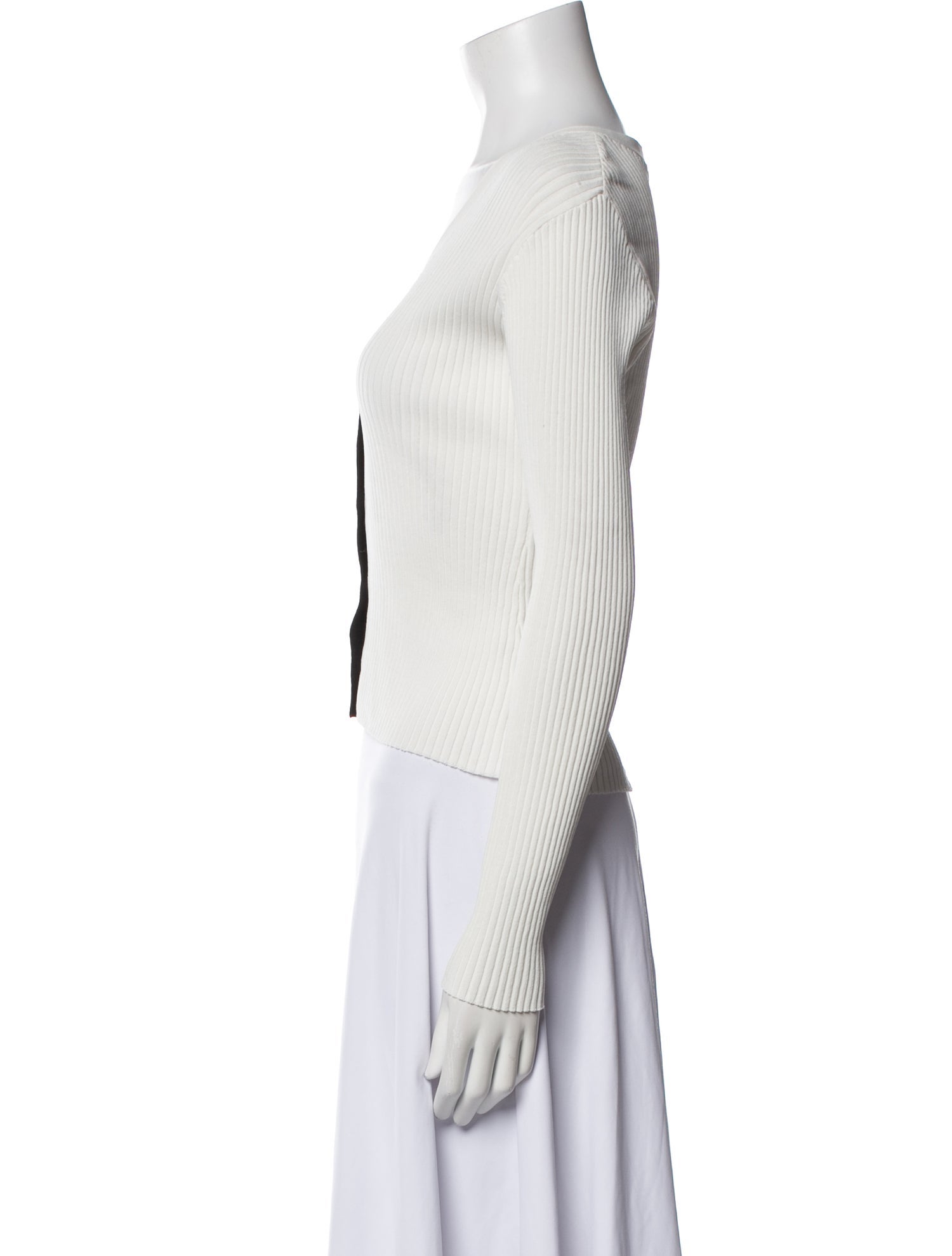 Staud V-Neck Long Sleeve Crop Top