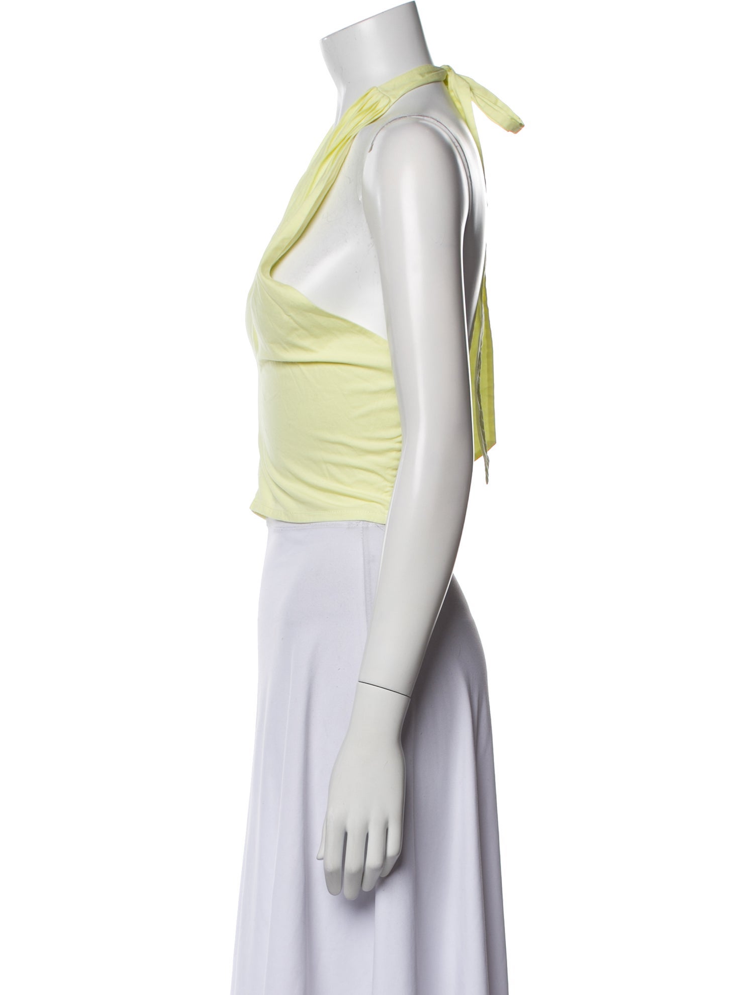 Staud V-Neck Sleeveless Crop Top