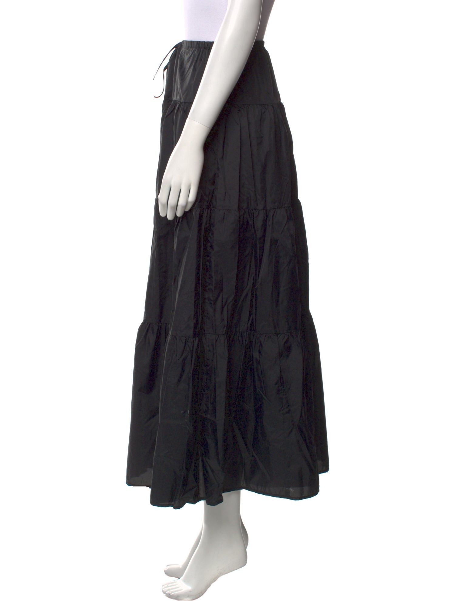 Staud Nylon Midi Length Skirt