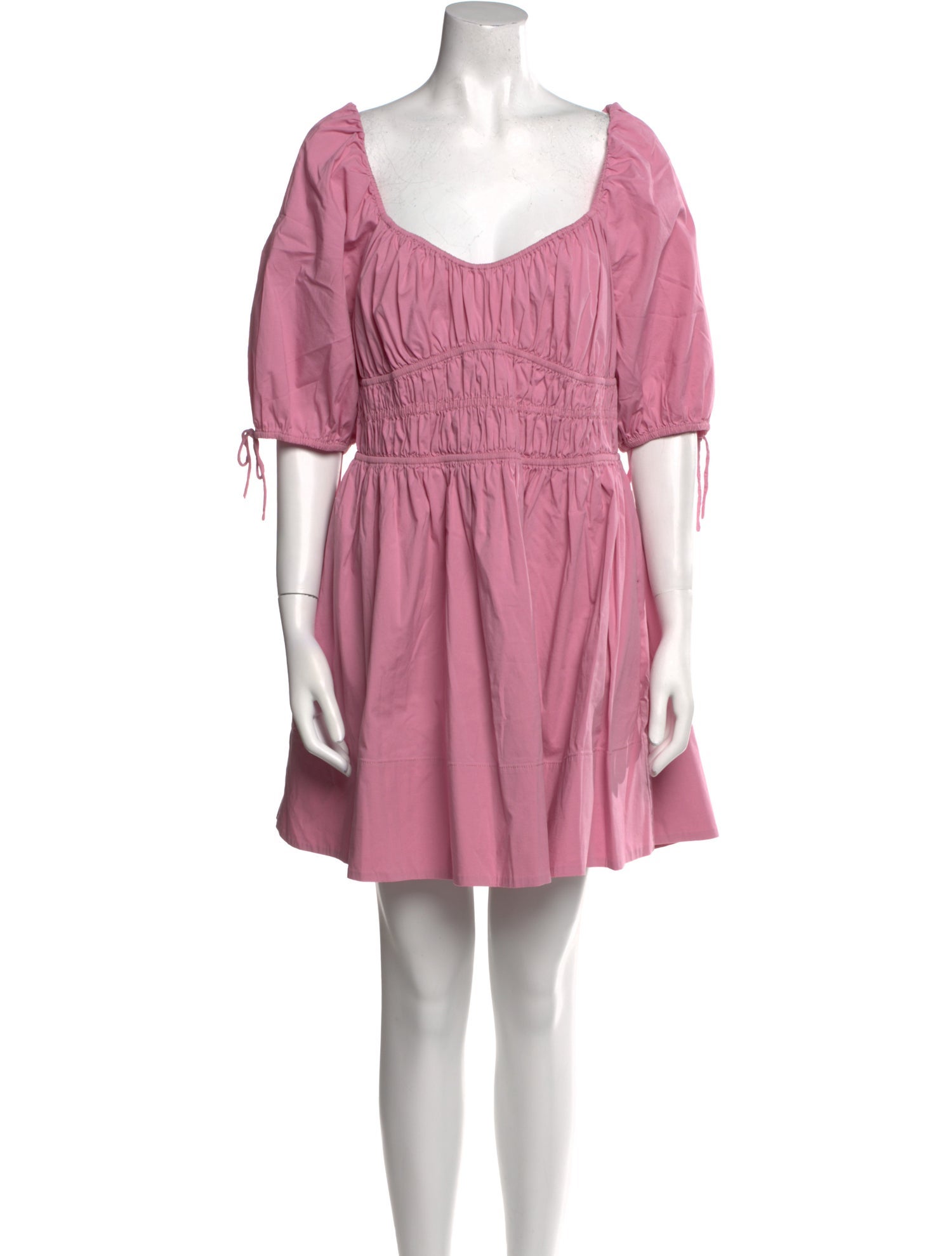 Staud Square Neckline Mini Dress