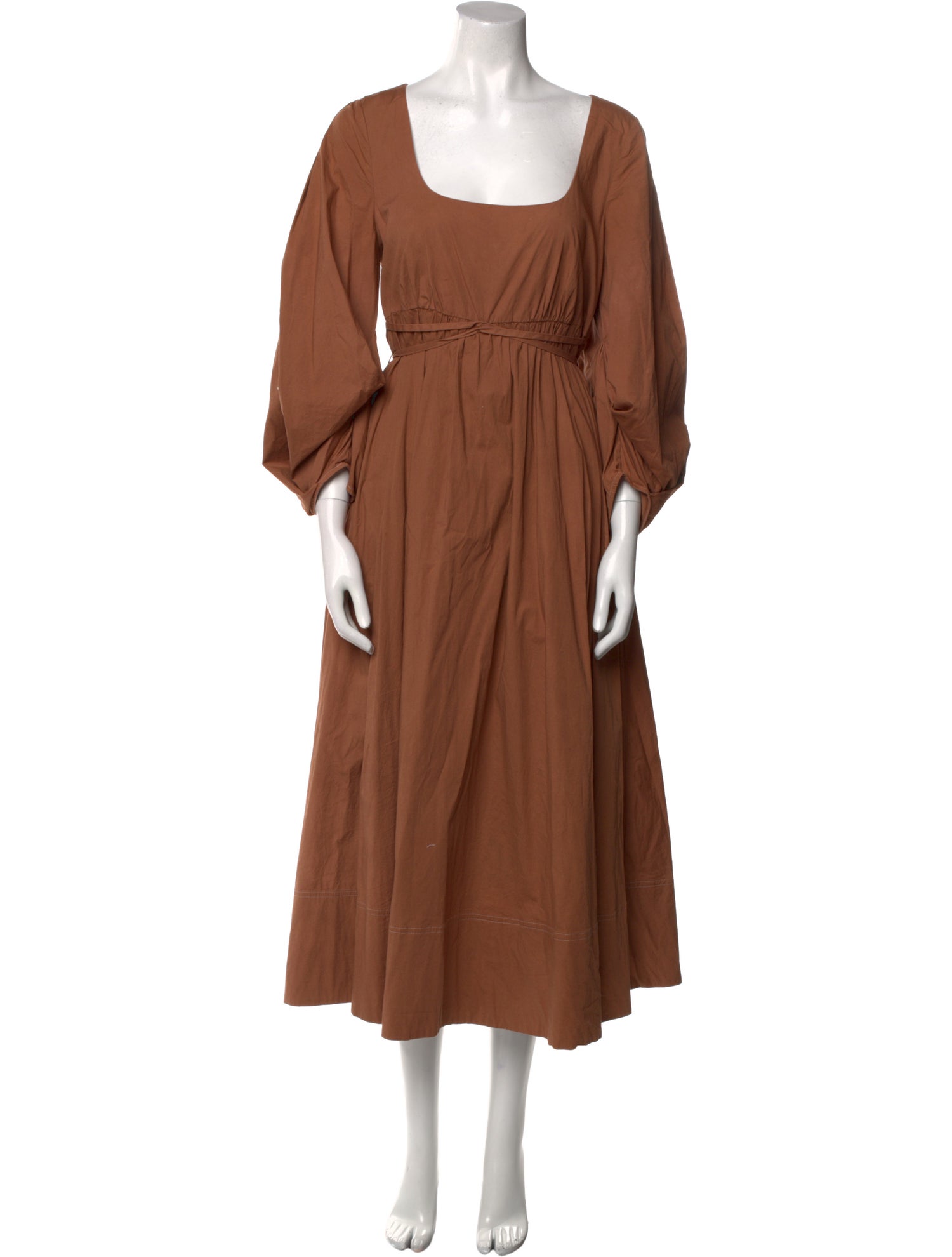 Staud Square Neckline Long Dress