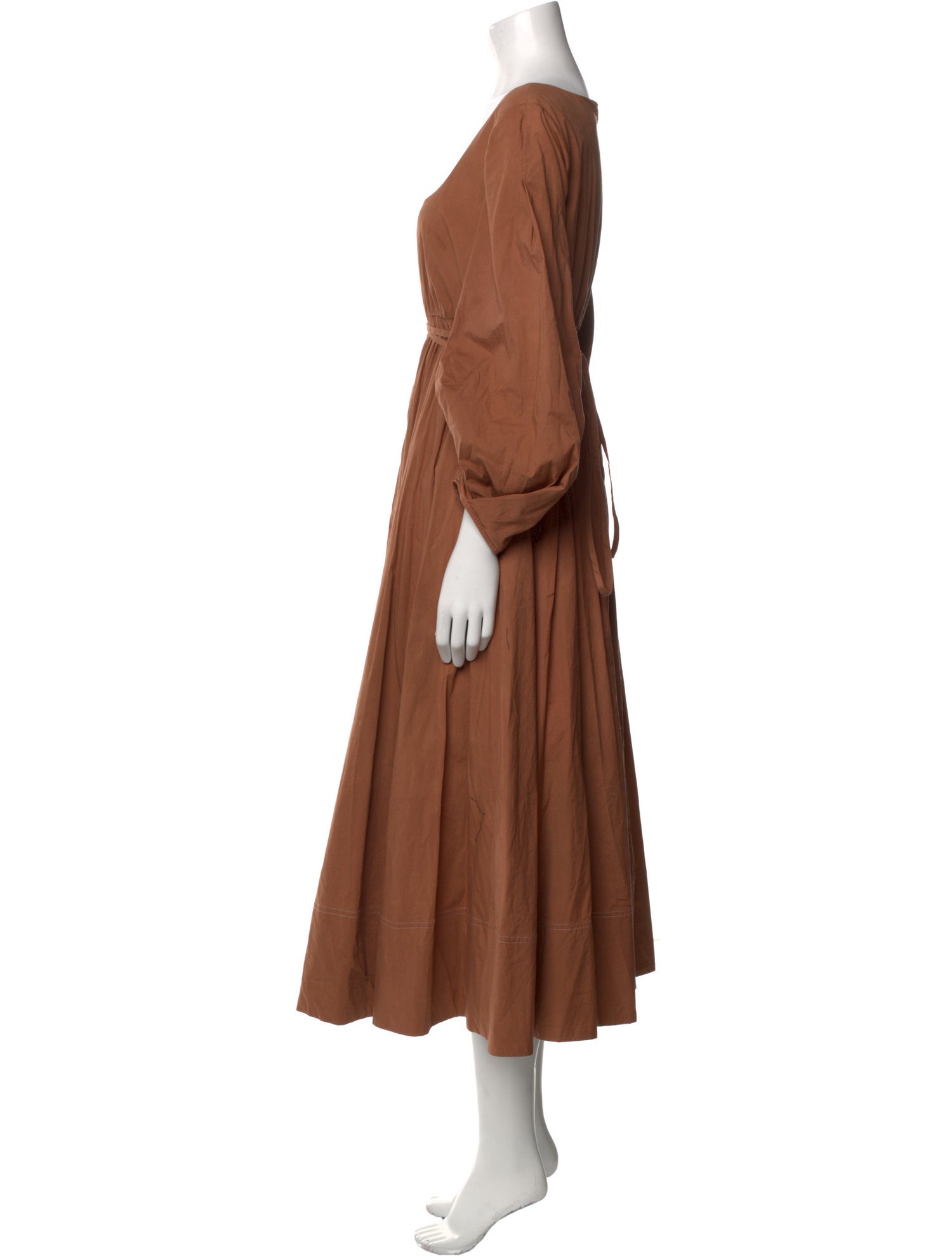 Staud Square Neckline Long Dress